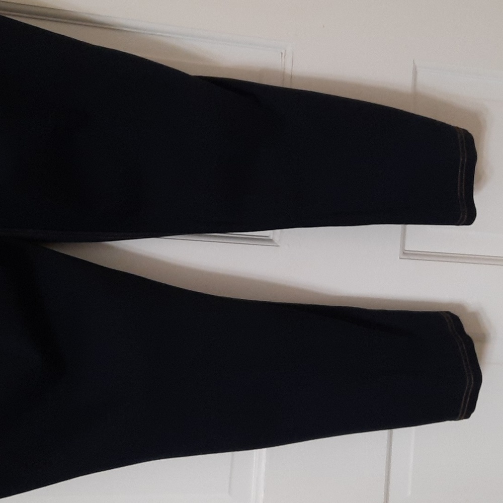 NWT SLIM FACTOR BY INVESTMENTS MIDNIGHT WASH ANKLE DENIM JEANS SZ 3X - Picture 12 of 15